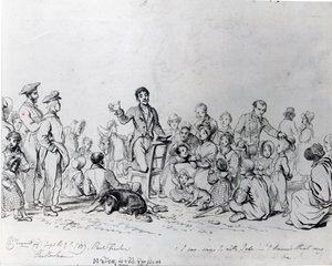 Il predicatore di campo, 1837 da John George Paul Fischer